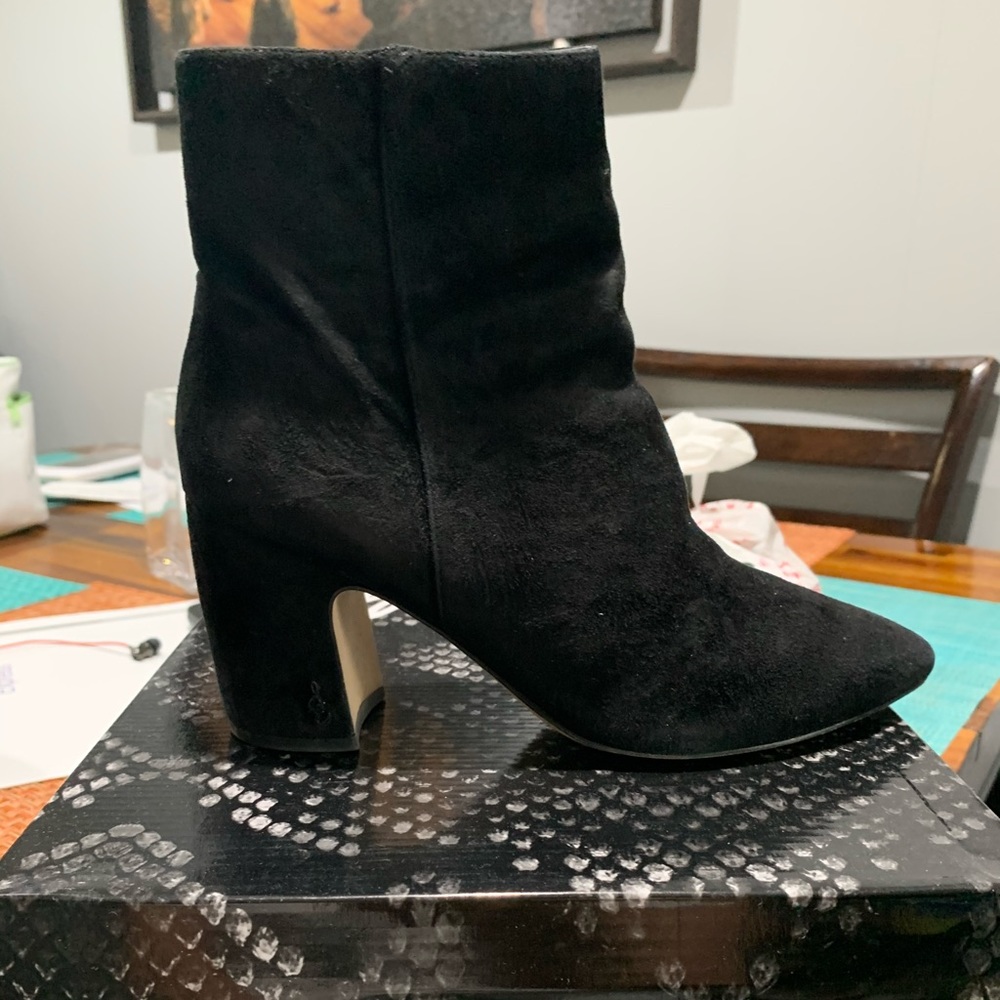 Suede booties
